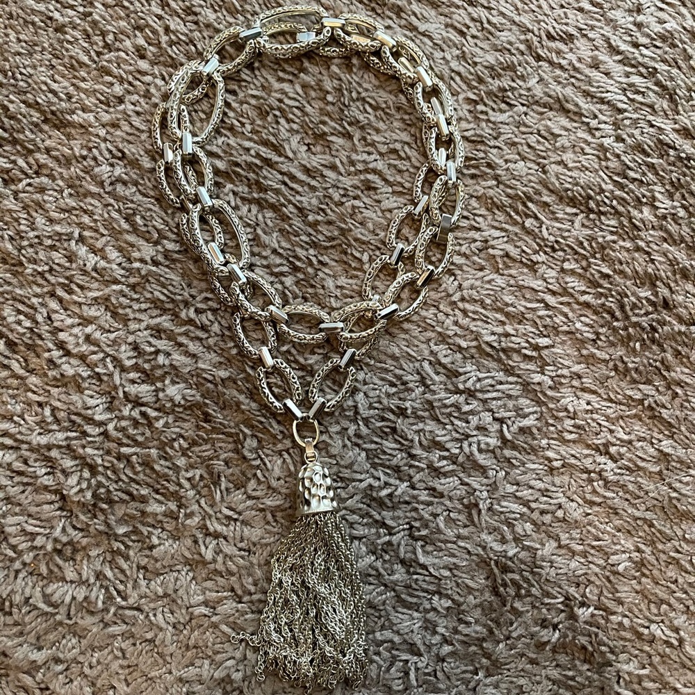 Stella and Dot double wrap chain necklace.